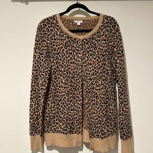 Merona Leopard Cardigan - L